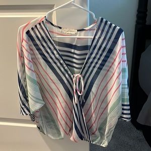 Striped colorful blouse